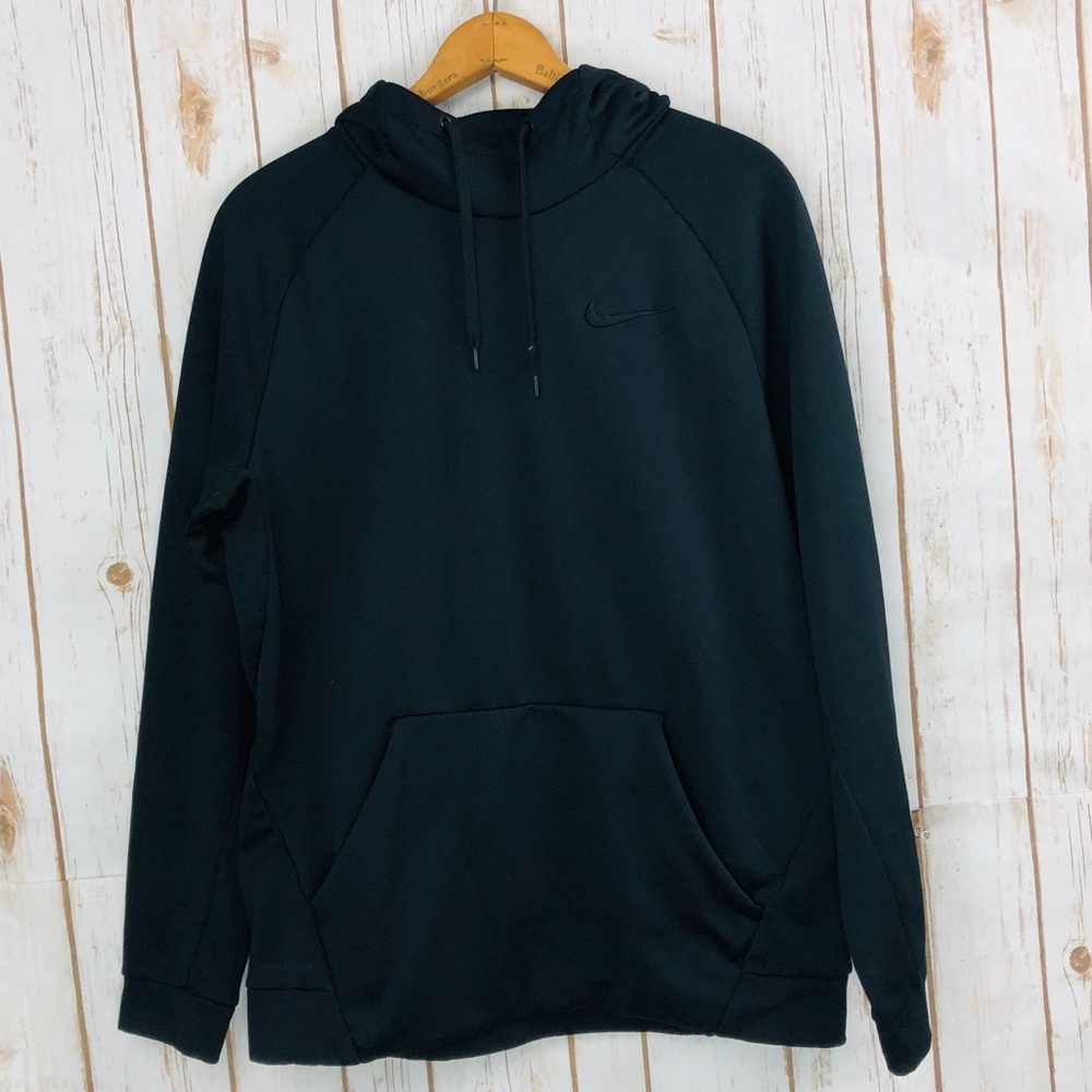 Nike Therma Fit Solid Black Pullover Sweatshirt